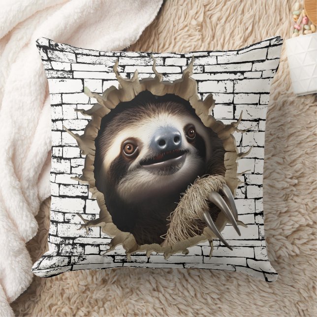 3D Sloth Wall Break - The Restaurant Kissen (Decke)