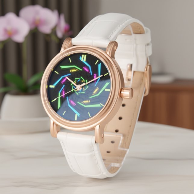 3D-Smaragd-Uhrzifferblatt Armbanduhr (Von Creator hochgeladen)