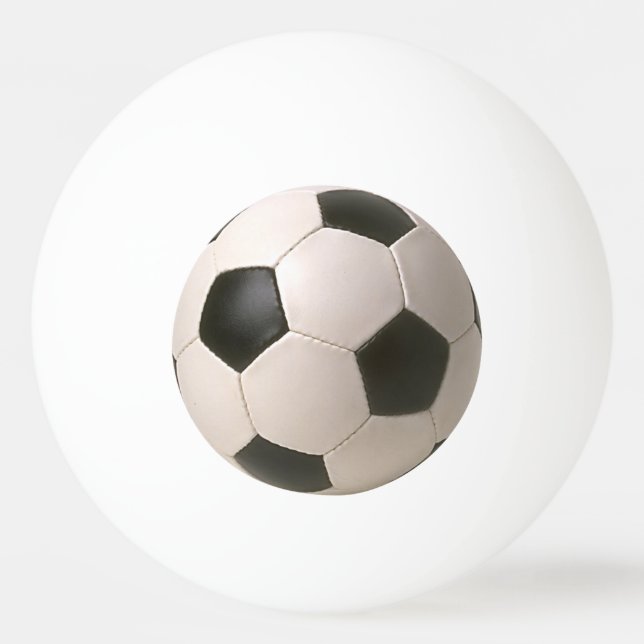 3D Soccerball Schwarz-weiß Football Tischtennisball (Rückseite)
