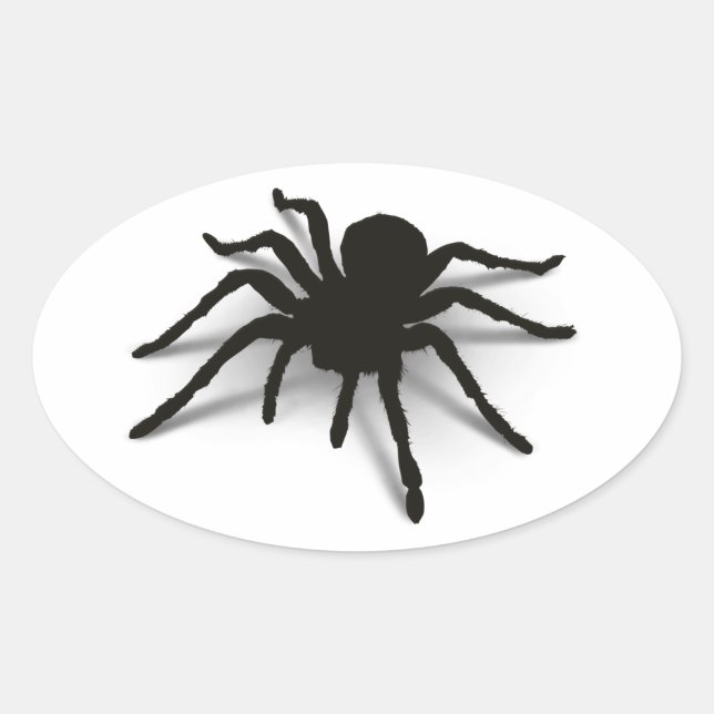 3D-Spider Ovaler Aufkleber (Vorderseite)