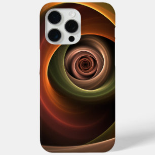 3D Spirale Abstrakt Warme Farben Modernes Fraktal Case-Mate iPhone Hülle