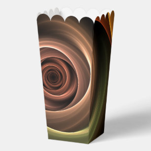 3D Spirale Abstrakt Warme Farben Modernes Fraktal Geschenkschachtel