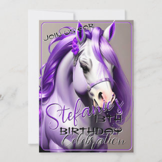 3D Spirit Pony 34 Einladung zum Geburtstag