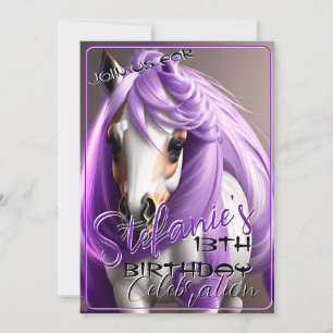 3D Spirit Pony 38 Einladung zum Geburtstag