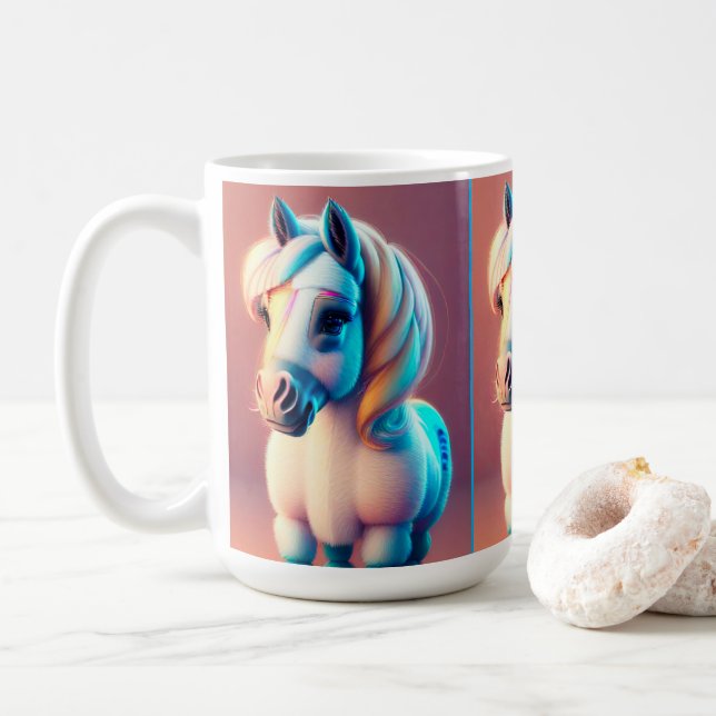 3D Spirit Pony 3 Kaffeetasse (Mit Donut)