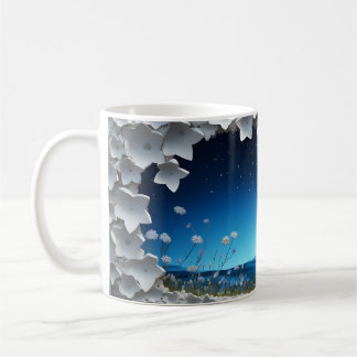 3D Starry Night Design Kaffeetasse