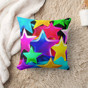 3D Starry Rainbow Pattern Kissen