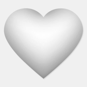 3D-Stil Herz-Symbol-Schatten Herz-Aufkleber