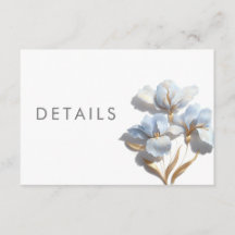 3D stilisierte Lilly-Hochzeitsdetails