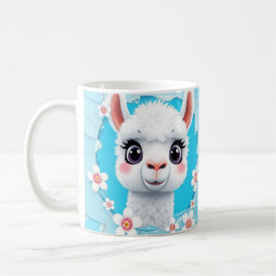 3D süße Llama-Tasse Hülle, 3D Tassendesign Kaffeetasse