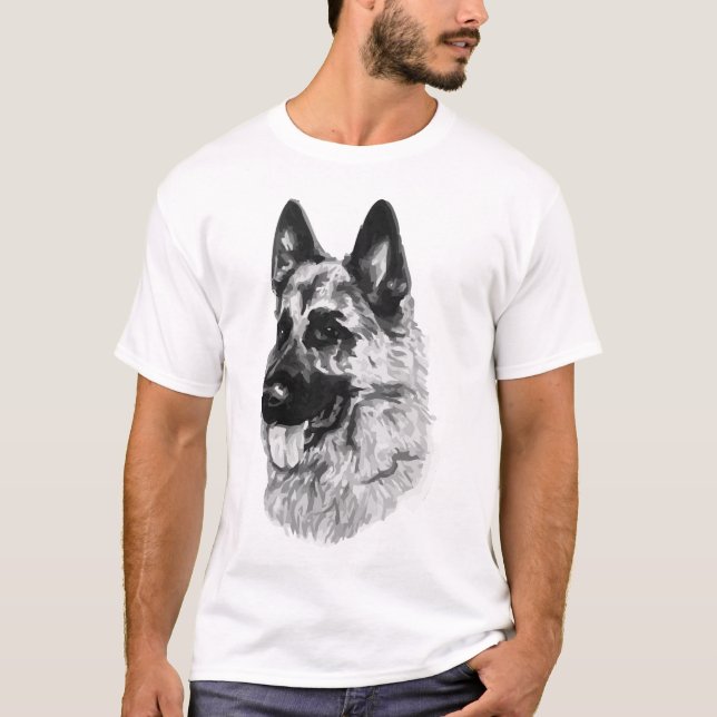 3D-T - Shirt-Grafikdesign mit Tierausdruck T-Shirt (Vorderseite)