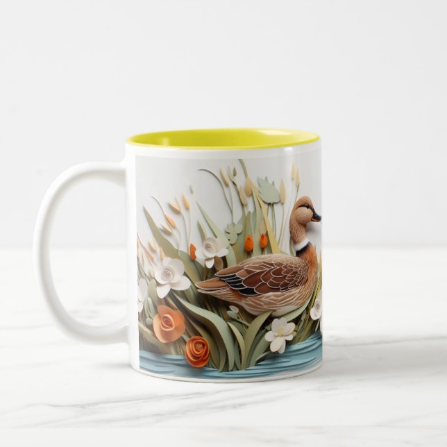 3D-Tasse Zweifarbige Tasse (Links)