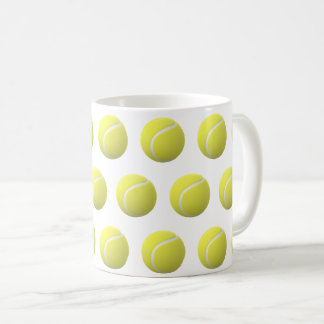 3D-Tennisbälle in Folge Kaffeetasse
