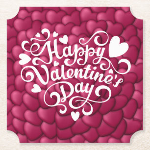 3D-Textur rotes Muster-32322-23803 Untersetzer