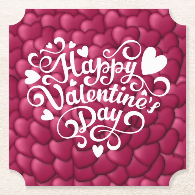 3D-Textur rotes Muster-32322-23803 Untersetzer (Vorderseite)