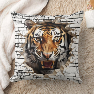 3D Tiger Wall Break - Paradies für Kletterhexen: Kissen