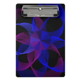 3D To 2D Cylinder Ring Geometric Mini Clipboard Klemmbrett