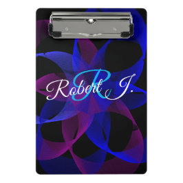 3D To 2D Cylinder Ring Geometric Mini Clipboard Mini Klemmbrett