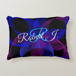 3D To 2D Geometric Cylinder Ring Accent Pillow Dekokissen