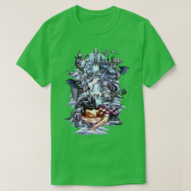 3D-Traum ohne 3D-Effekt T-Shirt (Design vorne)