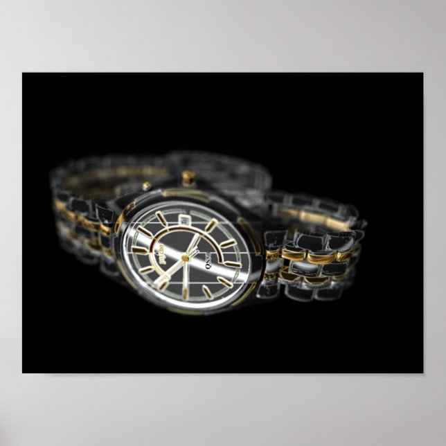 3D-Uhr Poster (Vorne)