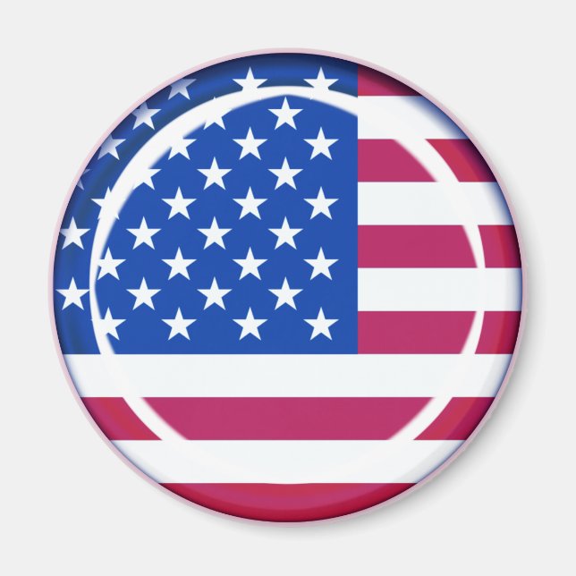 3D USA-Flagge Magnet (Vorne)