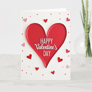 3D Valentinstag Herz Liebeskarte Karte