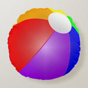 3D Wasserball Rundes Kissen