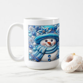 3D-Weihnachts-Schneemann Kaffeetasse