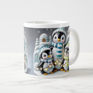 3D Weihnachts-Tasse Weihnachten Penguin Jumbo-Tasse