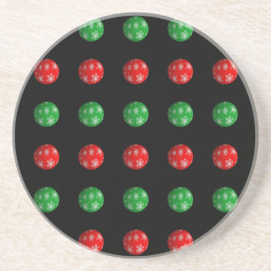 3D Weihnachtsbälle Getränkeuntersetzer