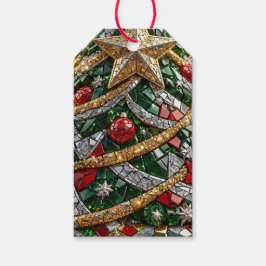 3D-Weihnachtsbaum-Mosaikmuster Geschenkanhänger