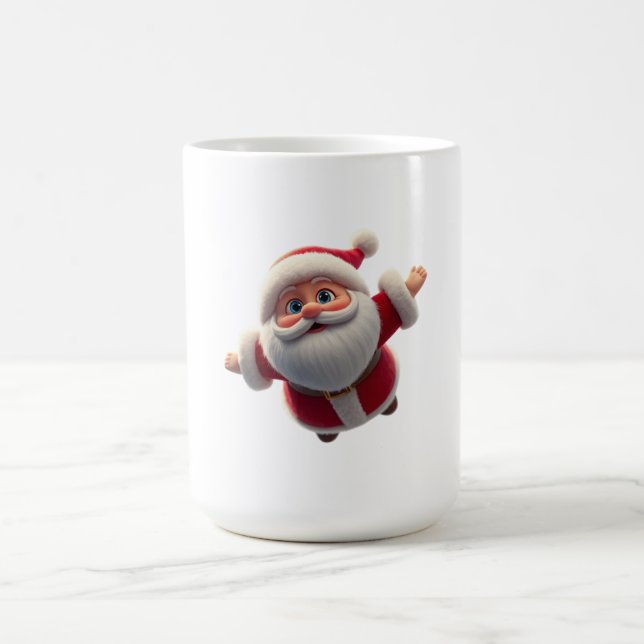 3D Weihnachtsfeier Keramik KaffeeTea Tasse Geschen (Mittel)