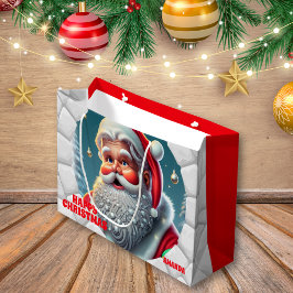 3D Weihnachtsfeiertag Große Geschenktüte
