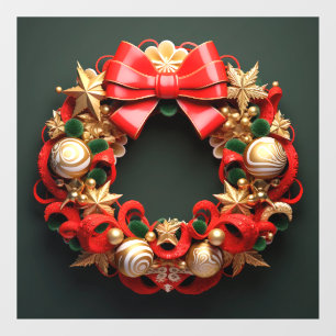 3D-Weihnachtsfenster Fensteraufkleber