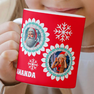 3D Weihnachtsmann Weihnachten Personalisierte Kind Kaffeetasse