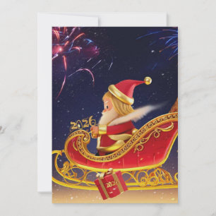 3D Weihnachtsmann-Weihnachtsgrußkarte – Festliches
