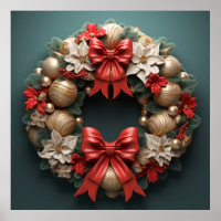 3D-Weihnachtsposter