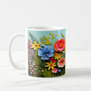 3D Wild Blume Design Kaffeetasse