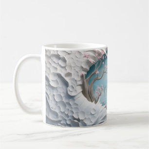3D-Windung in einem Wald Kaffeetasse