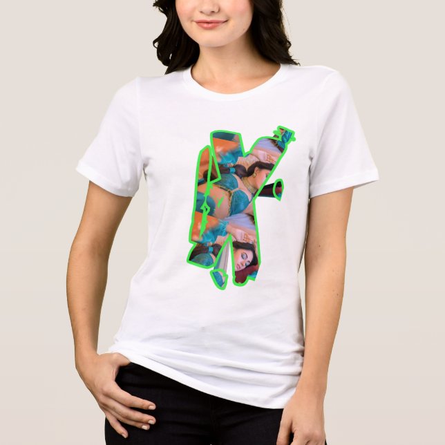 3D Wort Frauen T - Shirt (Vorderseite)
