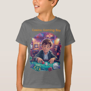 3D Würfel Game Boy – Casino Vibes Grafik T-Shirt