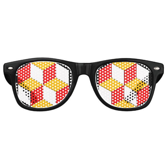 3D-Würfel Partybrille (Vorderseite)