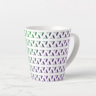 3D zag Muster Latte Tasse