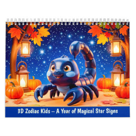 3D Zodiac Kids – Ein Jahr voller magischer Sternze Kalender