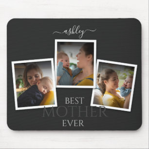 3er Foto Collage Mama Familie unvergesslicher Mutt Mousepad
