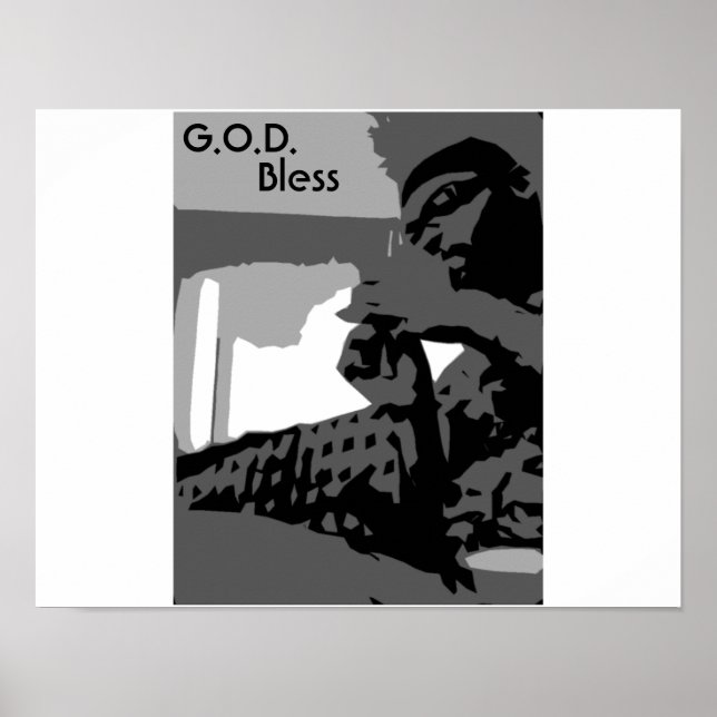3Farben3, G.O.D., Bless Poster (Vorne)