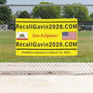 3ft x 5ft Recallgavin2020 Banner