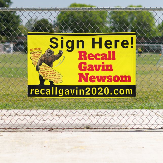 3ft x 5ft Unterschreiben Hier! Banner (Insitu)