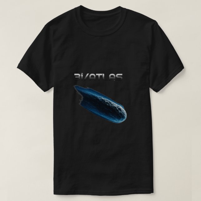 3i/ATLAS Cosmic Streak Sci-Fi T-Shirt (Design vorne)